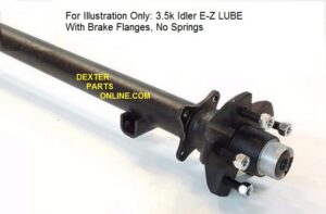 3.5K 545 IDLER AXLE Hubface=84", Pads loose